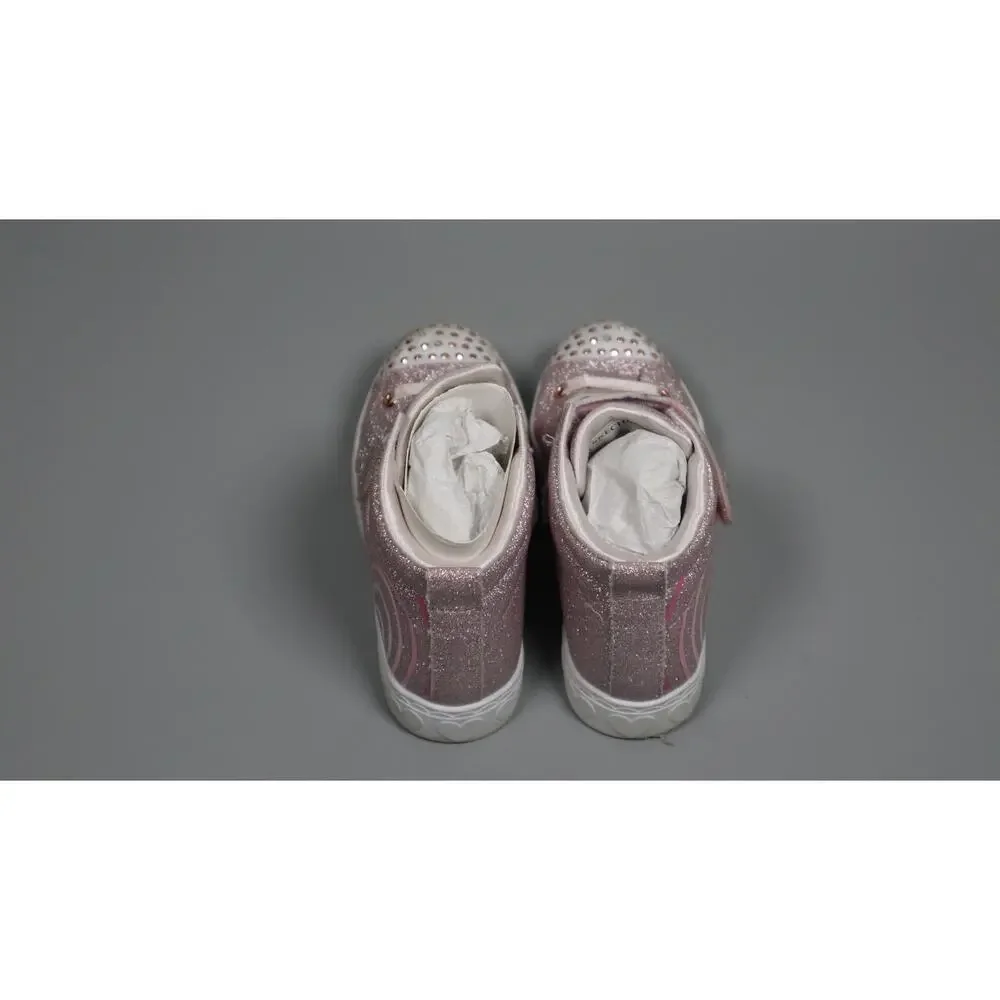 Skechers Twinkle Toes Girls Heart Steps Sneakers Rose Gold Size 12.5 Little Kid
